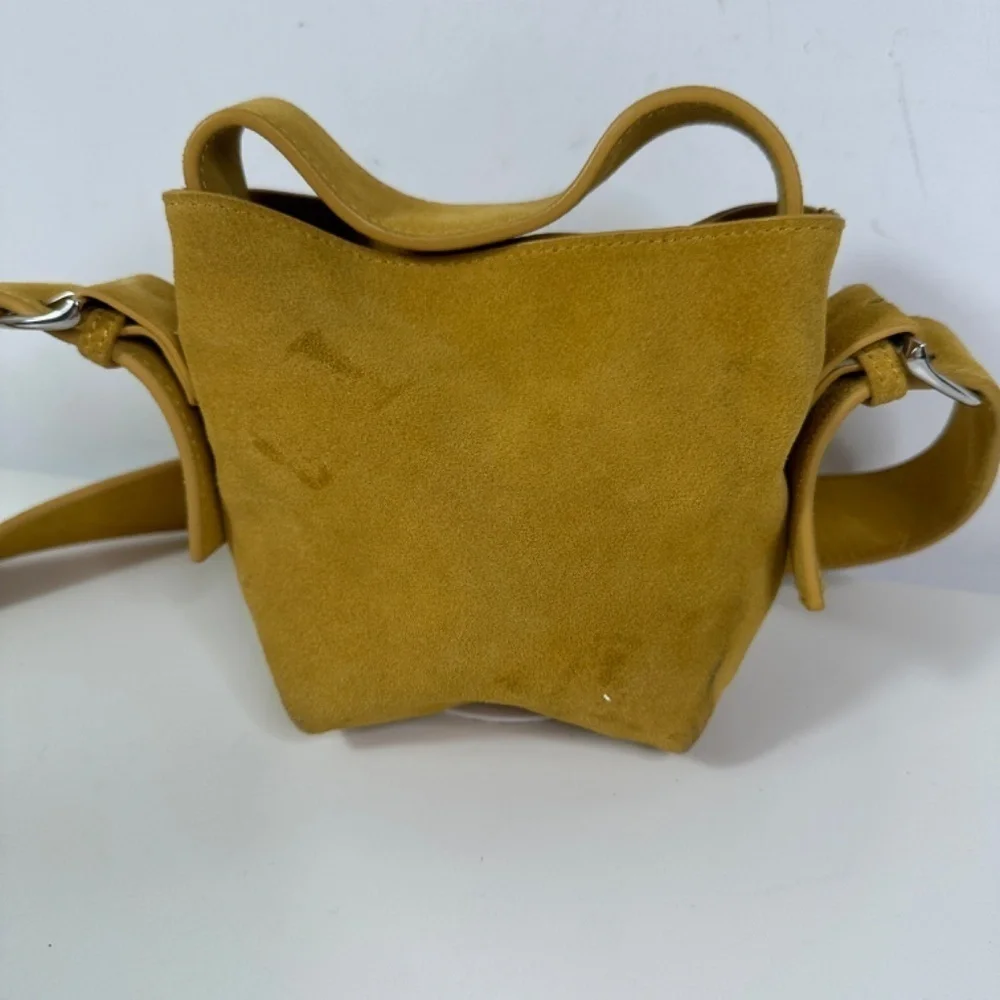 Urban Outfitters Mustard Suede Micro Bag With Straps Crossbody - Picture 7 of 12